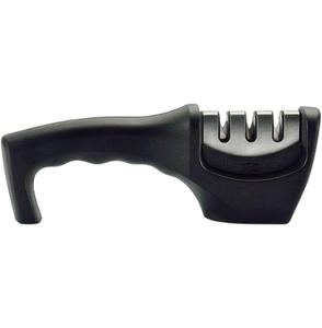 Afilador de Cuchillos Manual Ovalado de Madera, Kit de Afilado de Cuchillos con Rodillo de Diamante, Afilador de Cuchillos de Acero - Product Image 1