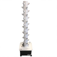 Nouveau modèle système de jardinière hydroponique verticale à 15 couches 45 trous culture automatique hors sol pour laitue légumes pompe de jardin