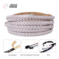 Bande LED RGBW sans pilote étanche JERCIO - Rouleau de 5m, 5-12-24V, pour intérieur/extérieur, rétroéclairage TV/meuble et éclairage paysager