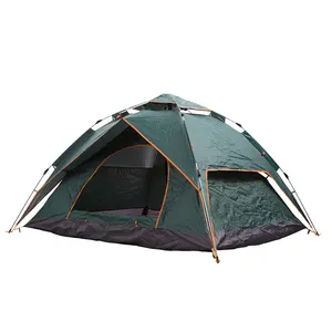 自动弹出液压弹簧徒步帐篷 3-4 人家庭野营帐篷透气防紫外线天篷帐篷带便携包