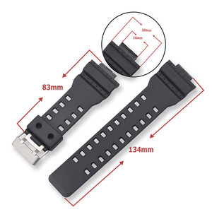 Correa de Silicona Deportiva de 16 mm para <span class=keywords><strong>Reloj</strong></span> <span class=keywords><strong>Casio</strong></span> GShock GA100/110/120/GD100/120/GA400 GA700, Repuesto para Hombre, <span class=keywords><strong>Precio</strong></span> de Fábrica - Product Image 3
