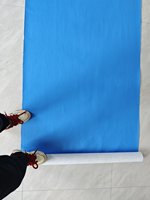 Tissu non tissé en polaire 100 % polyester blanc et bleu, film adhésif, résistant aux taches, écologique, respirant et imperméable