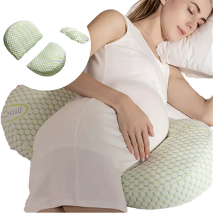 Coussin de grossesse réglable en U pour femme, pour dormeurs latéraux, soutient l'abdomen et protège le corps pendant le sommeil - Product Image 3