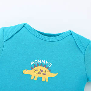 Conjunto de 5 Bodys de Manga Corta de Alta Calidad para Bebé, Ropa de Bebé, Mono de Algodón, Ropa de Boutique para Niños - Product Image 3