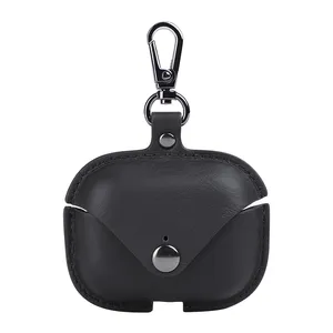 Custom Headphone Carrying Bag Genuine Leather Headset Case Earphone Organizer Pouch Headphone Case
