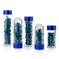 Vazio 50ml ml 100ml ml 75 55 80ml Vitamina Suplementos Cápsula Medicina Recipiente Transparente Pet de Plástico Macio pílula cápsula Garrafa