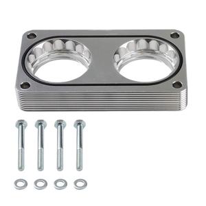 Espaciador de cuerpo de acelerador de plata de aluminio 6061-T6 duradero mecanizado CNC para requisitos del cliente - Product Image 6