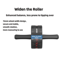 Rodillo Abdominal silencioso de 3 ruedas, equipo de entrenamiento de fuerza de rueda Ab, ejercicios físicos, uso en interiores y exteriores, fácil de llevar