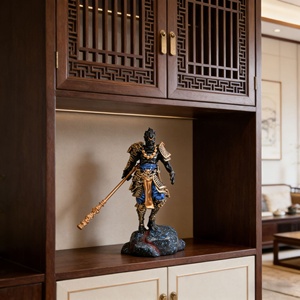 Statuetta in Resina Black Myth Wukong, Decorazione Anime e Videogiochi, Ornamento da Scrivania in Stile Antico Cinese, Arredamento Casa - Product Image 2