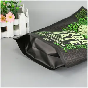맞춤형 비닐 봉투 무광택 호일 사용자 정의 저렴한 Doypack 인쇄 블랙 스파이스 칠리 식품 포장 지퍼 파우치 지퍼 가방