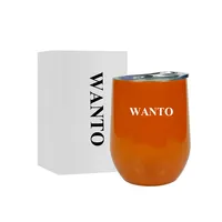 Wanto Nieuwe Amazon Top Ranking Sus 18/8 Roestvrij Staal Outdoor Drinkware Wijn Bulk Tuimelaars Met Custom Logo Afdrukken