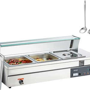 Baño María Eléctrico de 6 Recipientes para Calentar Alimentos en Restaurantes y Servicios de Catering - Product Image 2