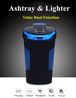Briquet USB DEBANG en alliage de zinc, cendrier de voiture portable, briquet écologique pour cigares, cigarettes, bougies, briquet personnalisé coupe-vent
