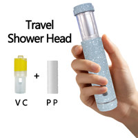 Pommeau de Douche Portable avec Filtration et Parfum VC, Tête de Douche Filtrante, Idéal pour l'Utilisation Quotidienne, les Voyages d'Affaires et les Déplacements