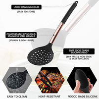 Ensemble d'ustensiles de cuisine Offre Spéciale avec poignée en acier inoxydable Gadgets de cuisine Ustensiles de cuisine antiadhésifs Kit d'ustensiles de cuisine en silicone