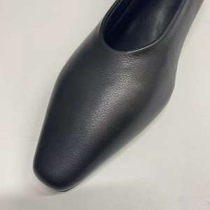 100% Top Cow Leather Women Formal Shoe Sheep <b>Insole</b> 5cm Cat Heel Business Meeting Pumps Office Lady Shoes Customize logo Factory - Product Image 5