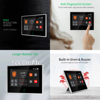 Système d'alarme de sécurité sans fil intelligent pour maison connectée (WIFI, 4G, GSM) avec capteurs CO/Gaz/Fumée/GPL/Humidité/Température et alarme 120 dB – Garantie 3 ans