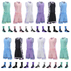 Ensembles de maillots de basket-ball design personnalisé à bas prix maillots imprimés par sublimation en blanc ensembles de maillots de basket-ball pour adultes et enfants - Product Image 1