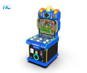 Máquina recreativa de alta calidad de hierro, tipo Whack-a-Mole de coches de carreras dobles, operada con monedas, con <span class=keywords><strong>cambiador</strong></span> de voz en inglés de 1 año para niños - Product Image 6