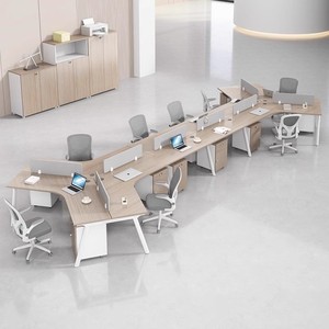 Einfacher Moderner Kreativer Büroschreibtisch mit Feuerfestem Abnehmbarem Design Kabelbox-Kombination Holz-Computerarbeitsplatz - Product Image 4