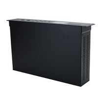 Boîtier personnalisé 2U pour montage en rack, en alliage d'aluminium/acier galvanisé, IP54, amplificateur de puissance, OEM, certifié ISO9001