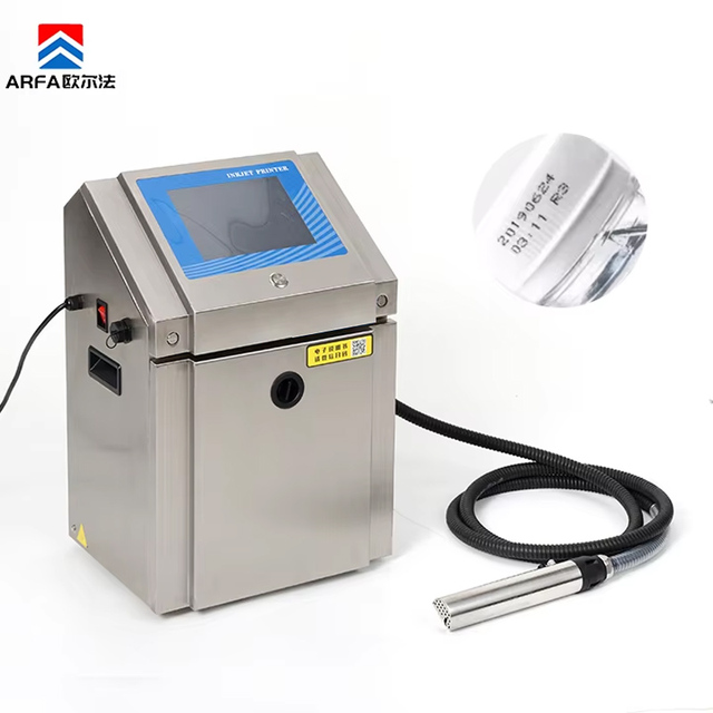 Best-Selling CIJ Inkjet Printer Continuous Online Code Batch Number Printing Machine Fast Dry Ink Assembly Label Use New