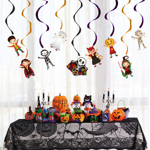 Muñecos decorativos <span class=keywords><strong>de</strong></span> dibujos animados <span class=keywords><strong>de</strong></span> Halloween, colgantes en espiral, adornos colgantes, decoración <span class=keywords><strong>de</strong></span> escenas <span class=keywords><strong>de</strong></span> techos <span class=keywords><strong>de</strong></span> casas embrujadas en centros comerciales - Product Image 1