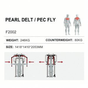 Kommerzielles Kraft training Brust muskel trainer Pin Loaded Seated Pearl Delt Pec Fly Machine zum Verkauf - Product Image 2