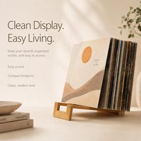 Meuble CD moderne en bois, meuble de rangement multifonctionnel pliable et portable à double niveau pour la maison et le salon, pour la vaisselle et le nettoyage