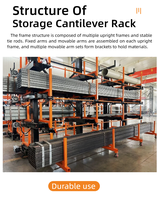 Support de tuyauterie dépliable de qualité industrielle avec système de bras télescopique cantilever