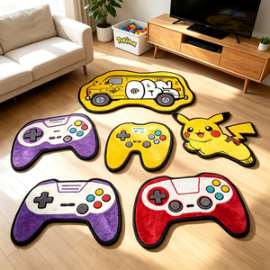 Alfombra con Forma <span class=keywords><strong>de</strong></span> Control <span class=keywords><strong>de</strong></span> Juego <span class=keywords><strong>de</strong></span> Pokemon <span class=keywords><strong>Pikachu</strong></span>, Decoración para Sala <span class=keywords><strong>de</strong></span> Estar y Dormitorio, Alfombra <span class=keywords><strong>de</strong></span> Anime Personalizada <span class=keywords><strong>de</strong></span> Lujo, Alfombra Impresa con Diseño <span class=keywords><strong>de</strong></span> Gamepad - Product Image 6