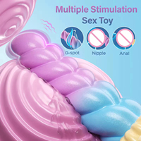 Vibrierender Dildo Weicher Silikon-Vibrator Fernbedienung Liebeskugel Klitoris Anal-Plug Stimulator Erwachsenen Vagina Sexspielzeug für Frauen Männer