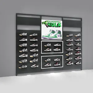 Muur Gemonteerde Schoenen Display Plank Sport Kleding Sneakers Display Rack Voor Sport Shop