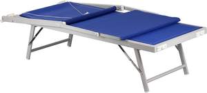 Tumbona plegable para exteriores, tumbona de <span class=keywords><strong>playa</strong></span> con respaldo ajustable y toldo - Product Image 3