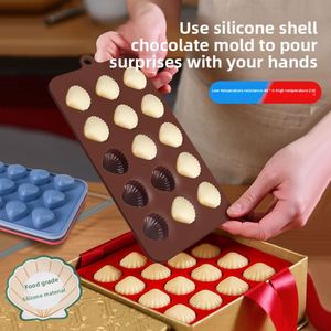 Sea Shell Heart <b>Silicone</b> Chocolate Mold Fondant Fondant Mould Supplies Cake <b>Tools</b> - Product Image 2