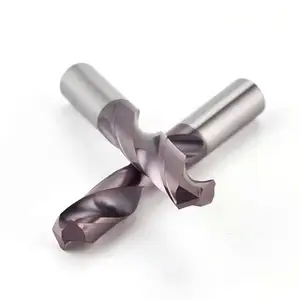 CNC makinesi yönlendirici Bit araçları üreticisi katı Tungsten karbür büküm matkap ucu için sertleştirilmiş çelik Metal