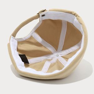 Casquette de baseball rétro japonaise Hip-Hop Yuppie, couleur unie vintage, style melon, fermeture arrière sportive à boucle métallique, sans visière, pour le sport - Product Image 4