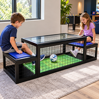 Table de jeu de football pour 2 joueurs, à poser sous la table, machine de sport interactive pour assister et jouer au football, jeux événementiels