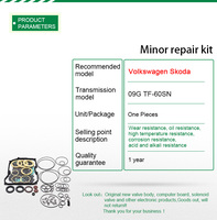 Kit de réparation de Transmission automatique TF60-SN 09G pour Volkswagen pour Kit de joint de Transmission à 6 vitesses Lavida Kit de révision