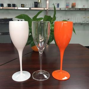 Verres à vin en plastique créatifs modernes incassables et réutilisables de 175 ml avec logo personnalisable pour mariage et fête, flûtes à champagne - Product Image 4