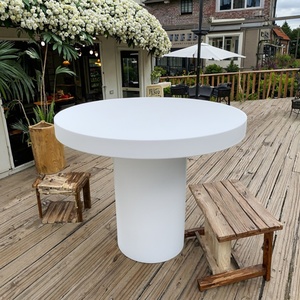 Table en béton GRC carrée sur mesure, grande, moderne, pour l'extérieur, mobilier de salle à manger pour hôtel, chambre, pique-nique, salle de sport - commodités pour le café et la nourriture - Product Image 2