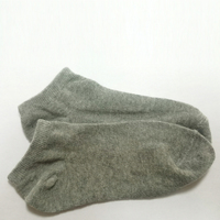 Chaussettes courtes décontractées d'été blanches respirantes personnalisées de haute qualité pour hommes, en polyester/coton tricoté épais, pour l'exportation