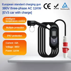 High Quality 3.5-22kw Manufacturer's Wallbox 380V Electric Vehicle Car EV Charger Floor-Mounted Charging Station