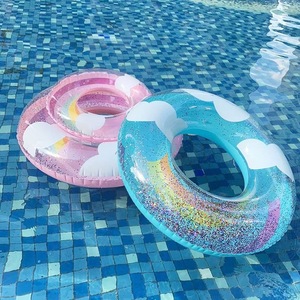 Personnalisable enfants <span class=keywords><strong>bouée</strong></span> Durable PVC nouveau <span class=keywords><strong>Design</strong></span> gonflable <span class=keywords><strong>piscine</strong></span> flotteur nuage gros anneau de bain - Product Image 4