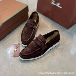 รองเท้าลำลองหนังกลับสไตล์อังกฤษสำหรับผู้ชาย แบบกันลื่น ระบายอากาศได้ดี ผิวด้าน - Product Image 2