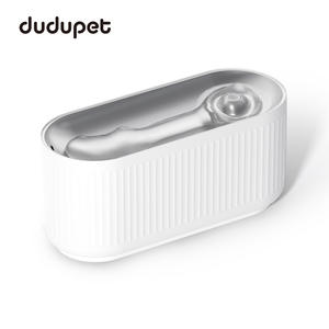 Fontaine à eau intelligente sans fil Dudupet 3L avec filtre à circulation automatique pour chats et chiens, distributeur en plastique blanc - Product Image 1