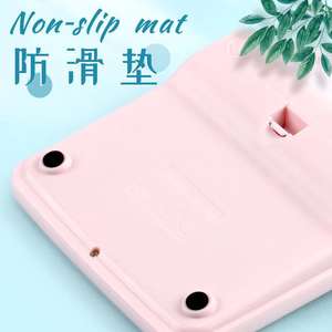 Kk837 เครื่องคิดเลขพลังงานแสงอาทิตย์ 12 หลัก แหล่งจ่ายไฟคู่ สีพีชชมพู สีฟ้าอ่อน ใช้งานทั่วไป ใช้ในด้านการเงิน ของขวัญทางธุรกิจ - Product Image 4