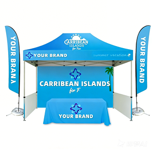 Carpa Plegable de Aluminio para Interiores y Exteriores, Impermeable, Resistente, Publicitaria, Portátil, para Eventos, Ferias Comerciales y Exposiciones, Personalizable - Product Image 2