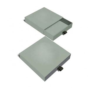 Whosale Custom Logo Grey Board Rigid Paper Jewelry Packaging Boxes Paper Cardboard Drawer Gift Cosmetic Retail Drawer <b>Box</b> - Product Image 6