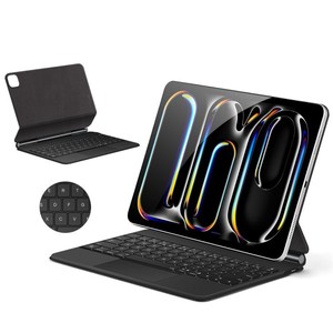 Cho iPad Pro 11 2024 thông minh POGO pin kết nối trực tiếp bàn phím da Tablet trường hợp bìa - Product Image 1